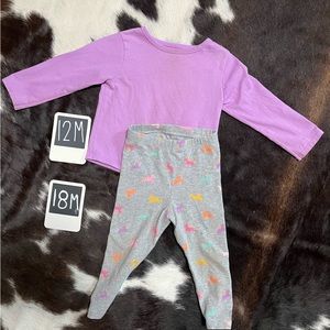 5/$25  ✅ Two pieces tee and pants baby girl